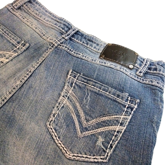 Red Rivet Shorts - Picture 5 of 7